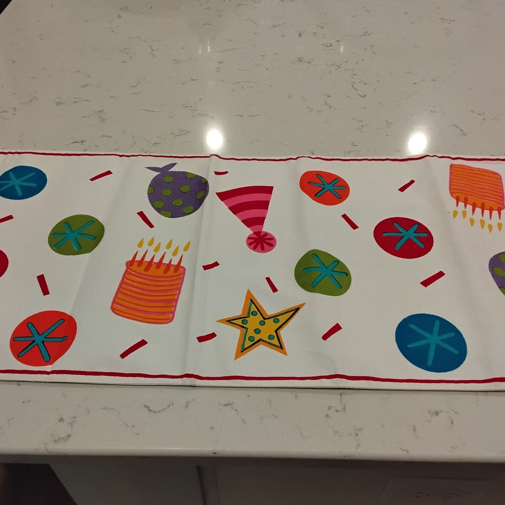 BUNDLE 3 For $10 Vibrant Celebration Table Runner - Multicolor